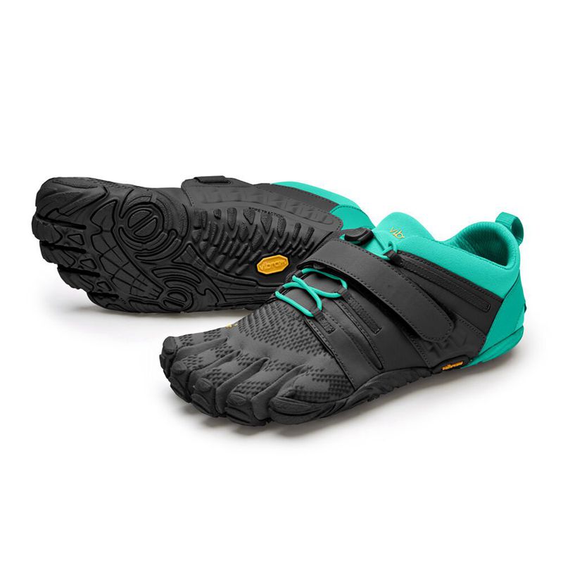 Vibram FiveFingers V-Train 2.0 Férfi Edzőcipő - Fekete/Türkiz GZMQ497